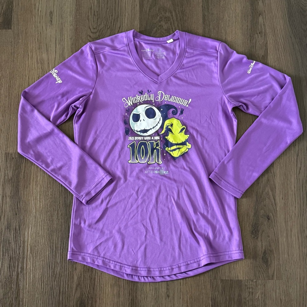 Disney The Nightmare‎ Before Christmas 2021 Race 10K Long Sleeve Shirt Small